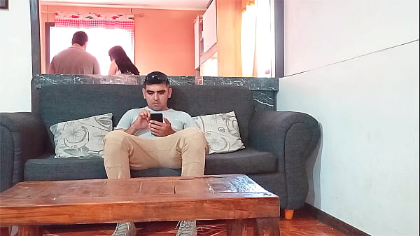 Kelly, a hot stepmother, has sex with her stepson while the cuckold cooks. Homemade sex