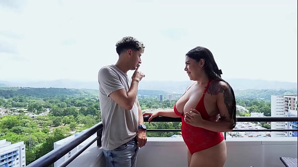 Submissive wife fucks her cuckold husband’s coworker – Andreabusty